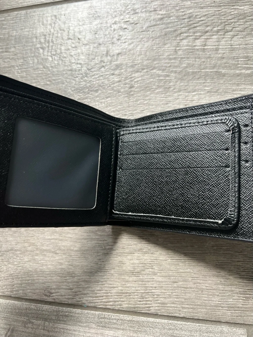Louis Vuitton Black Embossed Monogram Bifold Card Holder
